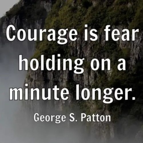 From fear to courage: A Personal Reflection..